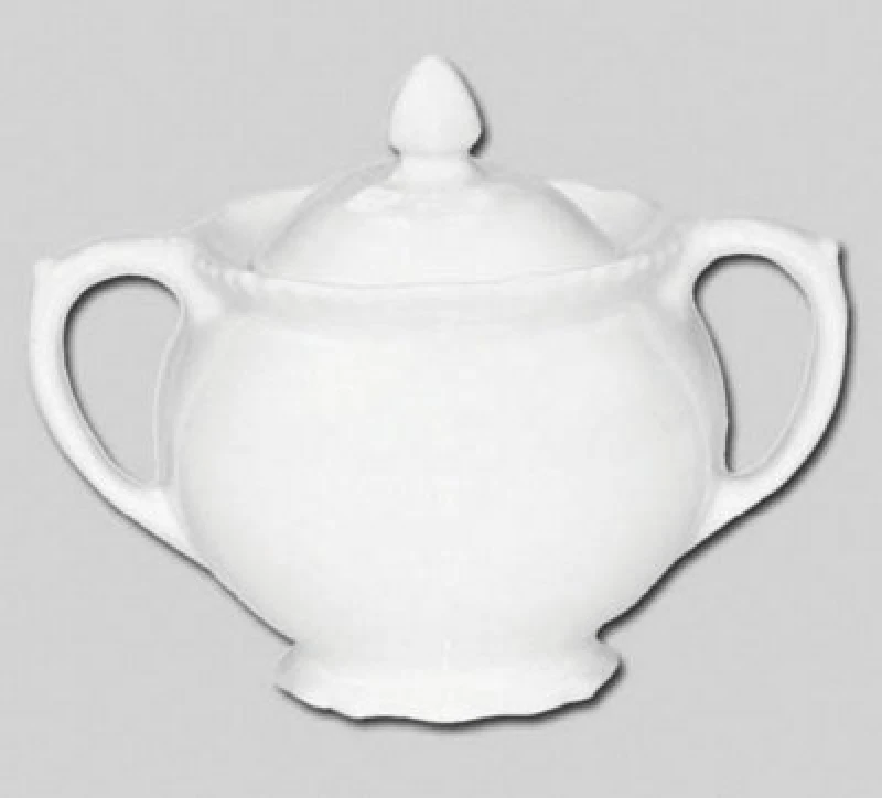 Image of Premier Housewares Quinn Embossed White Sugar Bowl White