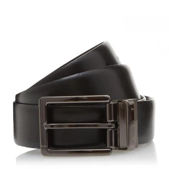Image of Dune Black 'Opra' Reversible Leather Belt - S (28-31 inch waist) - S (28-31 inch waist)