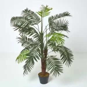 Image of Homescapes - Green Mini Palm Tree Artificial Plant with Pot, 120cm - Green
