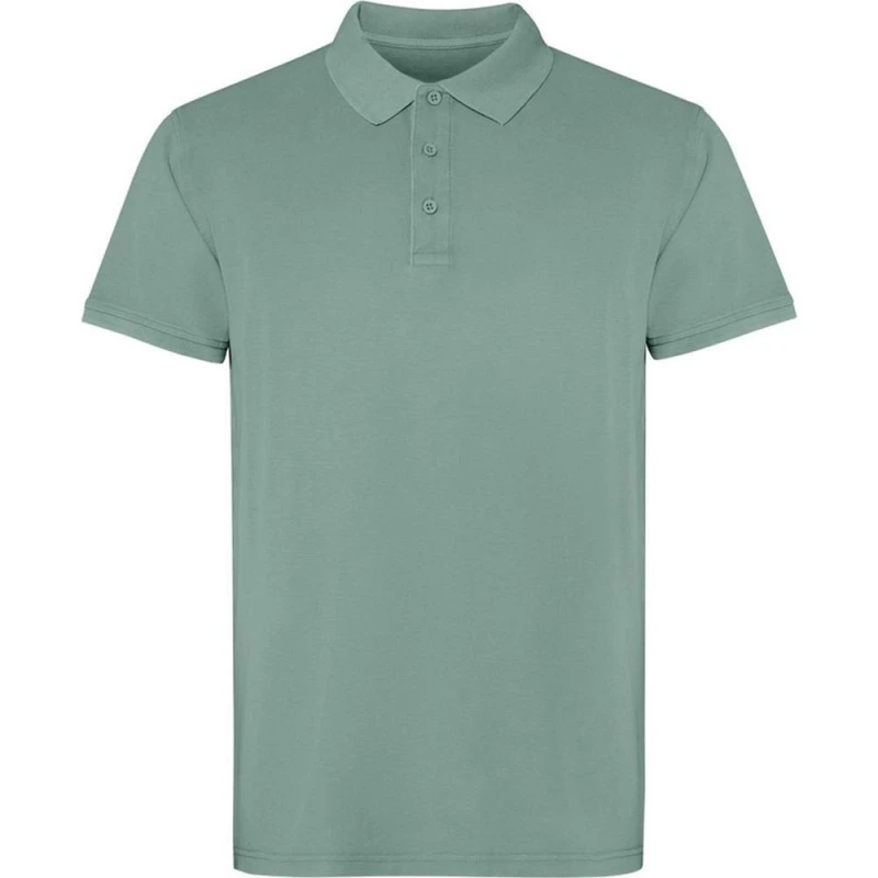 Image of ROLY Mens Cobain Short-Sleeved Polo Shirt in Light Green Size: Small Light Green Male S