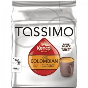 Image of Tassimo Kenco Columbian Coffee 16x 136g Capsules Pk 5