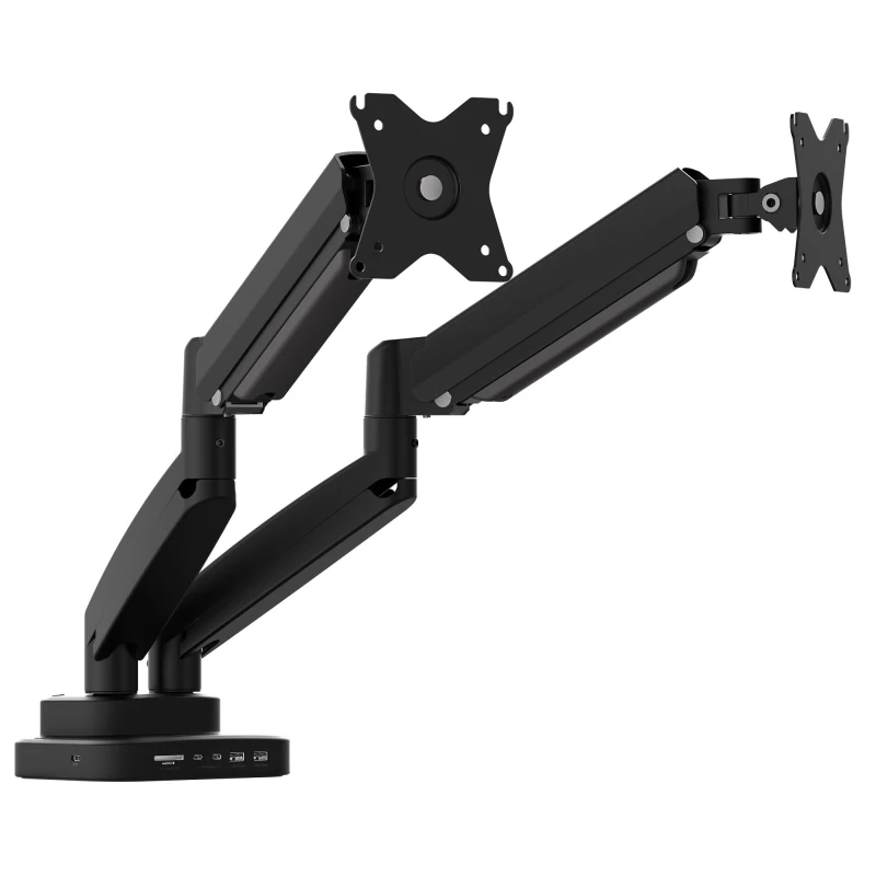 Image of J5CREATE Dual Arm Full Motion 17-32" Monitor Desk Mount with Docking Station 4712795088298