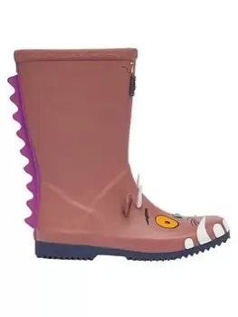 Image of Joules Unisex Kids 3D Gruffalo Wellies - Brown, Size 12 Younger