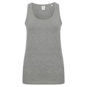 Image of SF Womens/Ladies Feel Good Stretch Sleeveless Vest (XS) (Heather Grey)