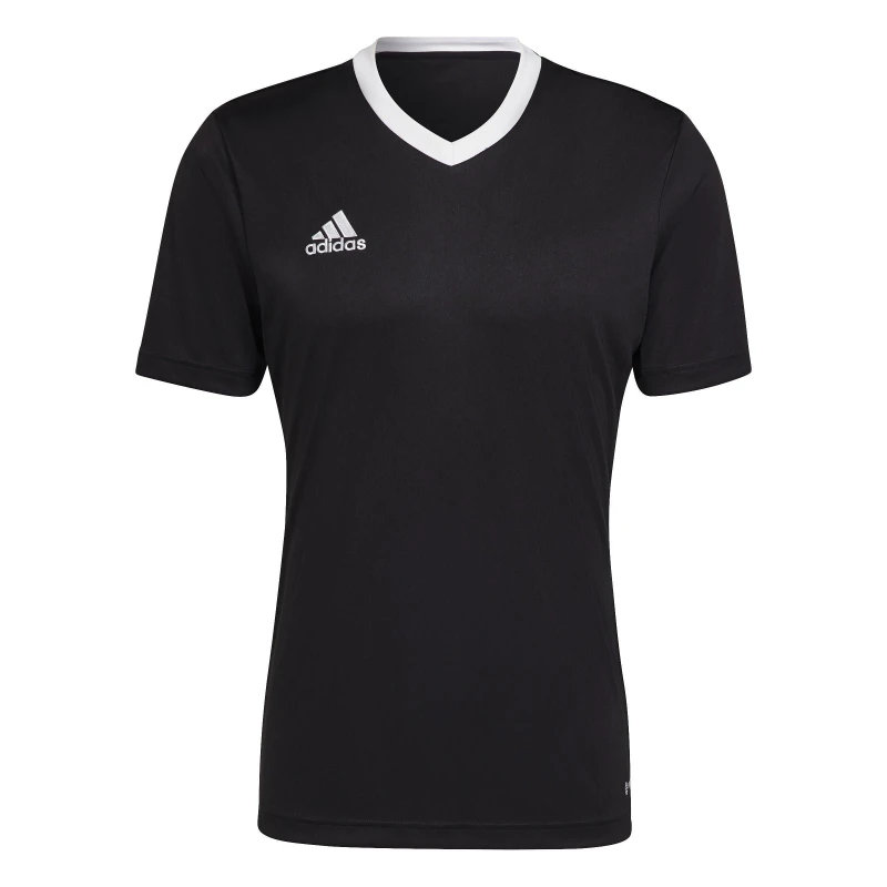 Image of adidas Entrada 22 Short Sleeve Jersey Top Mens - Black XL