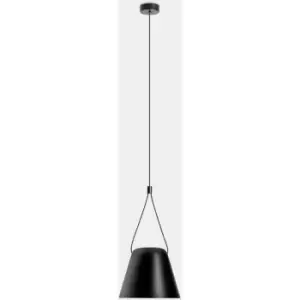 Image of Leds-C4 Attic - Decorative Hanging Ceiling Pendant Matt Black 1x E27 / 250cm