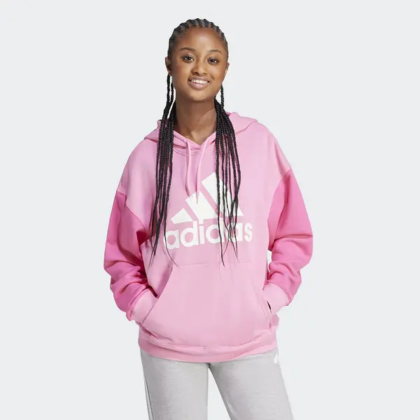 Image of Essentials Cotton Oversized Hoodie with Logo Print