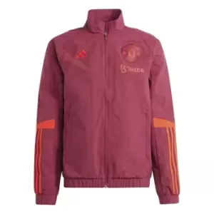 Image of adidas Manchester United Training Jacket 2023 2024 Adults - Red