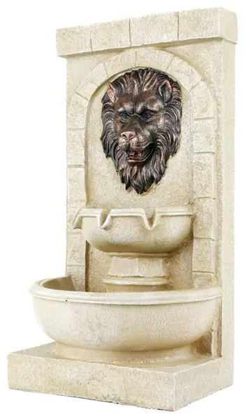 Image of Streetwize Garden Streetwize Garden Lion Head Solar Water Feature