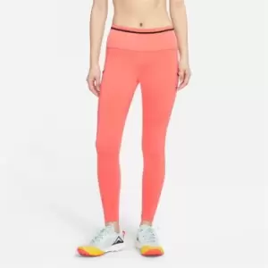 Image of Nike Luxe Trail Leggings Womens - Orange