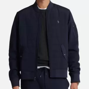 Image of Polo Ralph Lauren Shell and Cotton-Blend Bomber Jacket - M