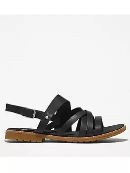 Image of Timberland Chicago Riverside Flat Sandals, Black, Size 7, Women