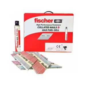 Image of Fischer - 51 x 2.8 Ring Stainless Steel Nails With Gas Qty 1100