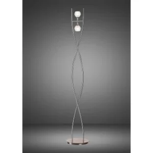 Image of Dali floor lamp 2 bulbs G9, polished chrome