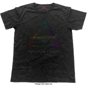 Image of Pink Floyd - Why Vintage Unisex Medium T-Shirt - Black