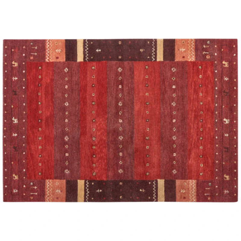 Image of Beliani Rug Sinanli Multicolour 160 X 230 Cm Wool Gabbeh
