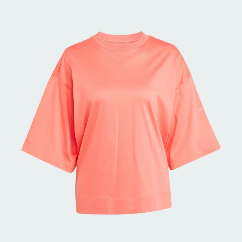 Image of Adidas Womens oversized T-Shirt adidas Soft Lux Orange Female M