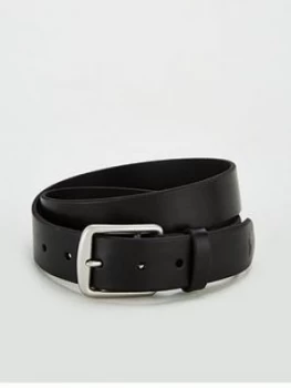 Image of Polo Ralph Lauren Casual Leather Belt - Black, Size 34, Men