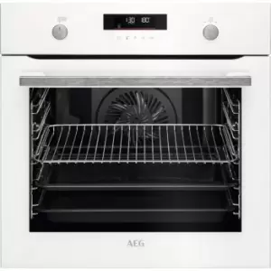 Image of AEG Steambake BPS555060W Built In Electric Single Oven - White - A+ Rated