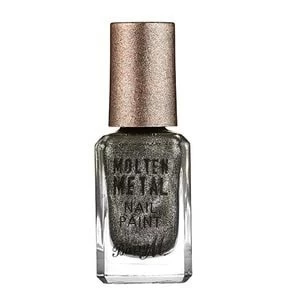 Image of Barry M Molten Metal Glitter Nail Polish - Black Diamond Black