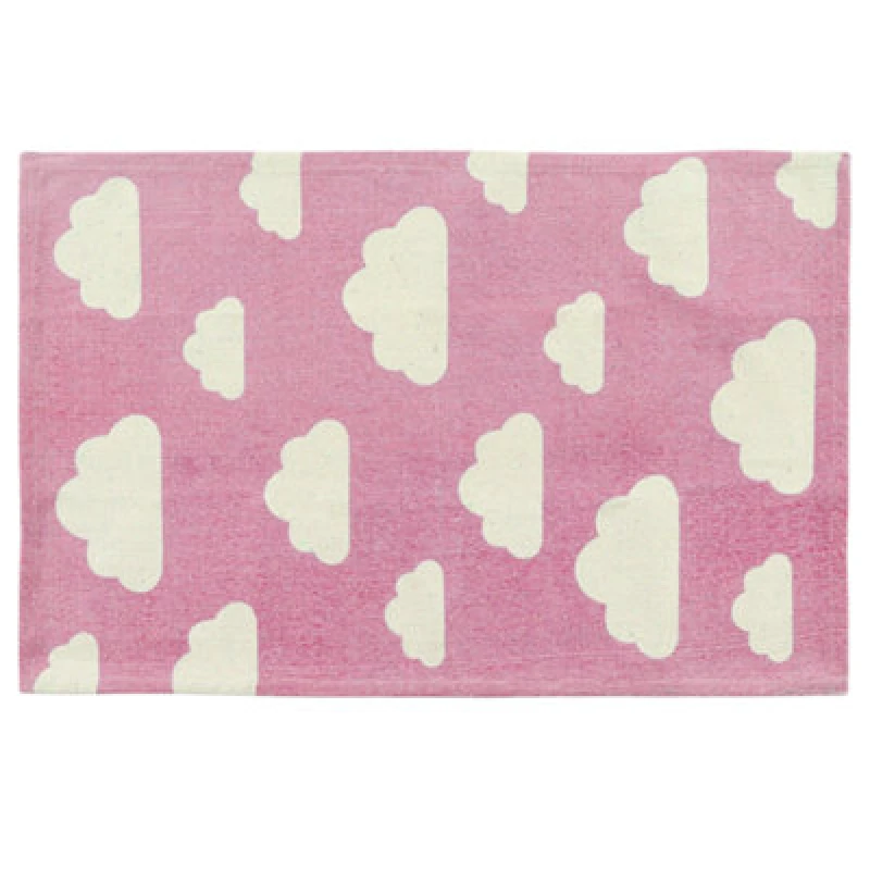Image of Beliani Kids Rug Gwalijar Pink 60 X 90 Cm Cotton