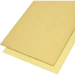 Image of Brass Sheet metal (L x W) 400 mm x 200 mm 2mm
