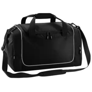 Image of Quadra Teamwear Locker Duffle Bag (30 Litres) (One Size) (Black/Light Grey)