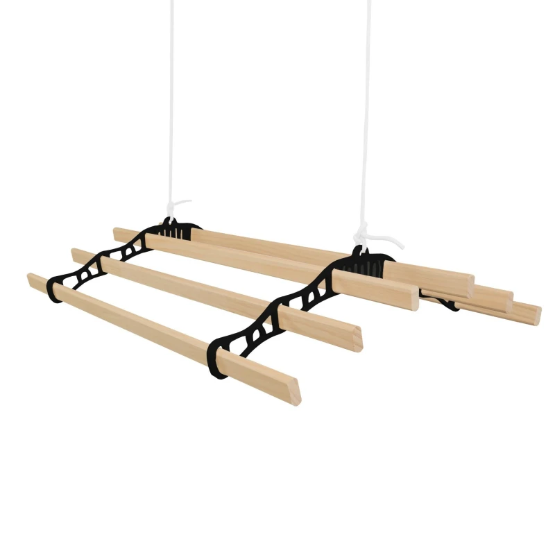 Image of Monstershop Clothing Airer Ceiling Pulley - Black - 0.9m Black