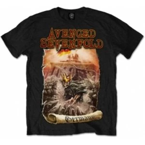 Image of Avenged Sevenfold Germany Mens Black T Shirt: Medium