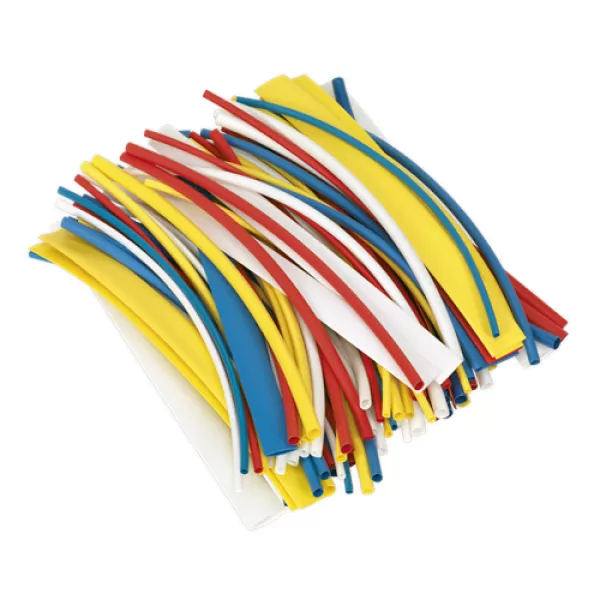 Image of Genuine SEALEY HST200MC Heat Shrink Tubing Mixed Colours 200mm 100pc