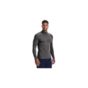 Image of Under Armour Mens ColdGear Armour Fitted Mock - CHARCOAL - S