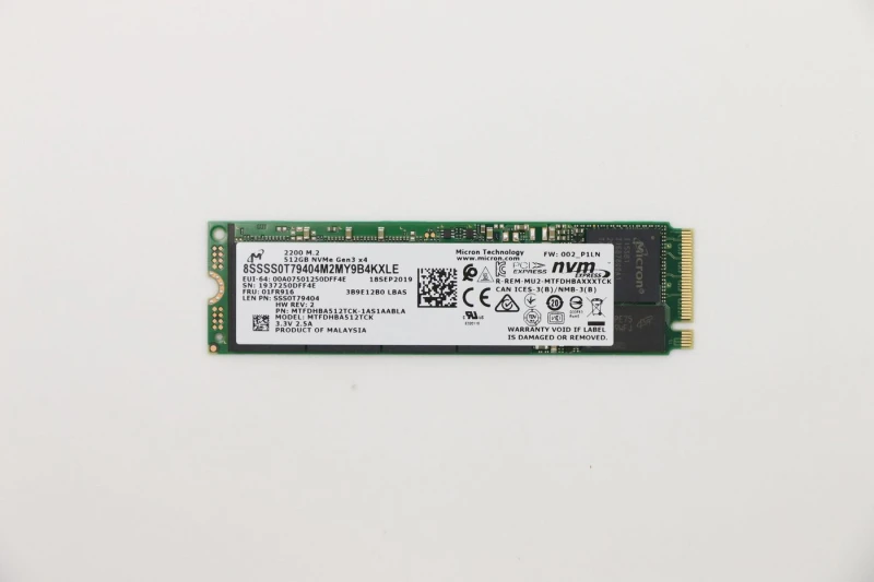 Image of Lenovo 512G M.2 PCIe NVMe SSD