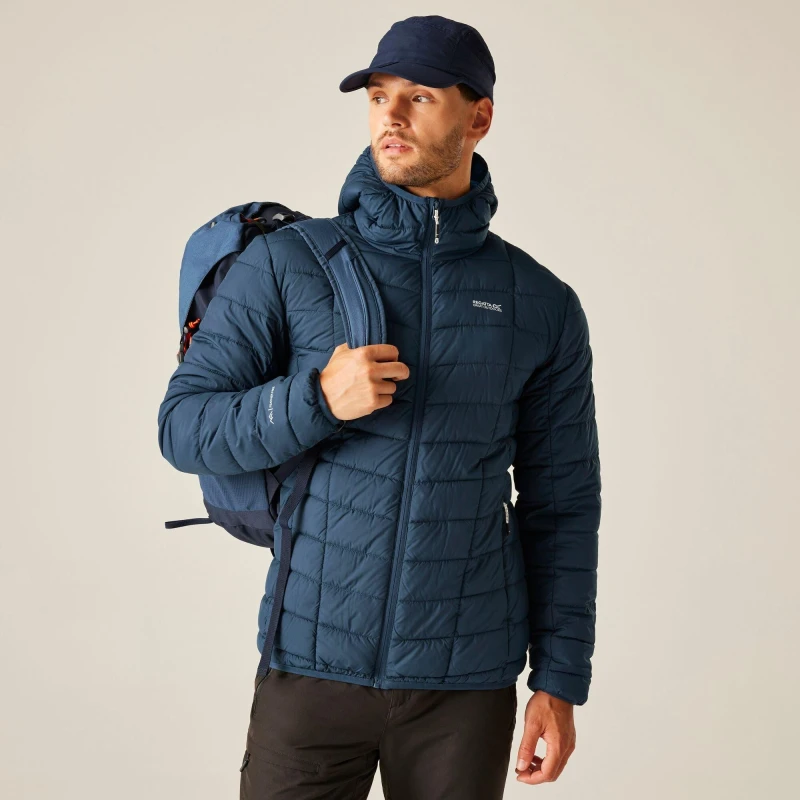 Image of Regatta Regatta Men Asper Insulating Quilted Padded Jacket in Blue Size: 2X-large Blue XXL Male 5063516166993