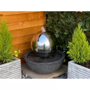 Image of Tranquility Water Features - Sphere & Resin Base Solar Powered Water Feature
