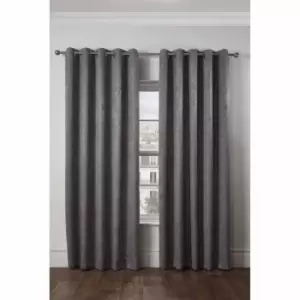 Image of Emma Barclay Regency Curtain 46 x 72" Silver