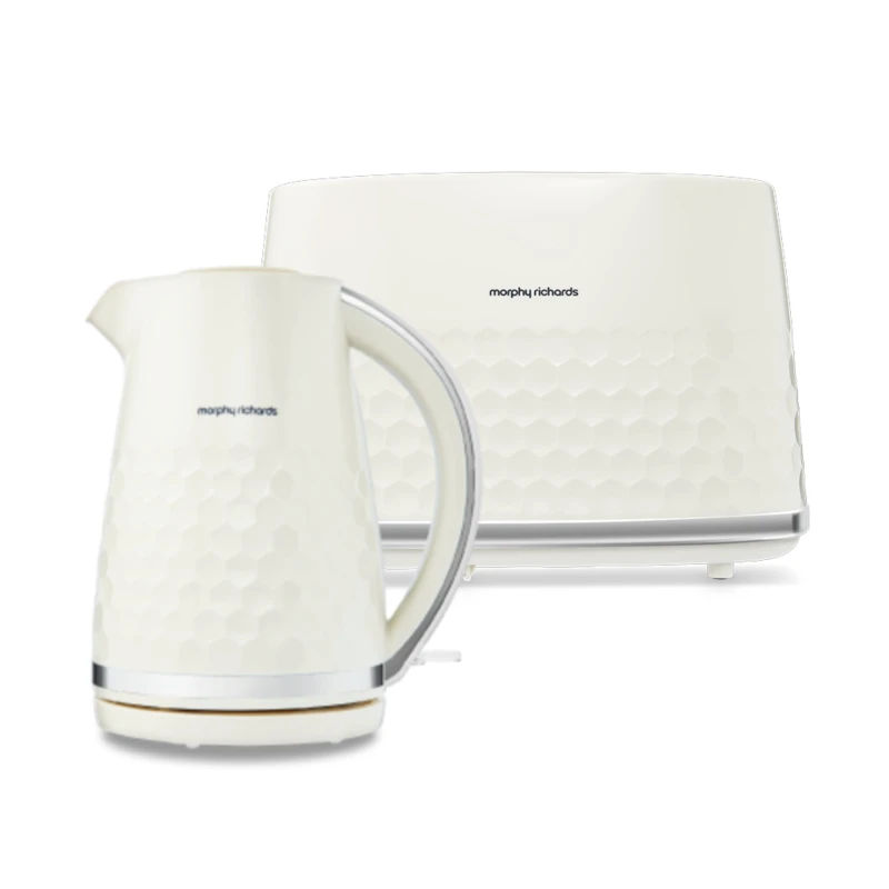 Image of Morphy Richards Hive Kettle and Toaster Set in Cream Cream One Size Unisex 5056765429988