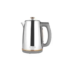 Image of Haden Dorchester 1.7L Electric Jug Kettle 204851 in Chrome And Copper