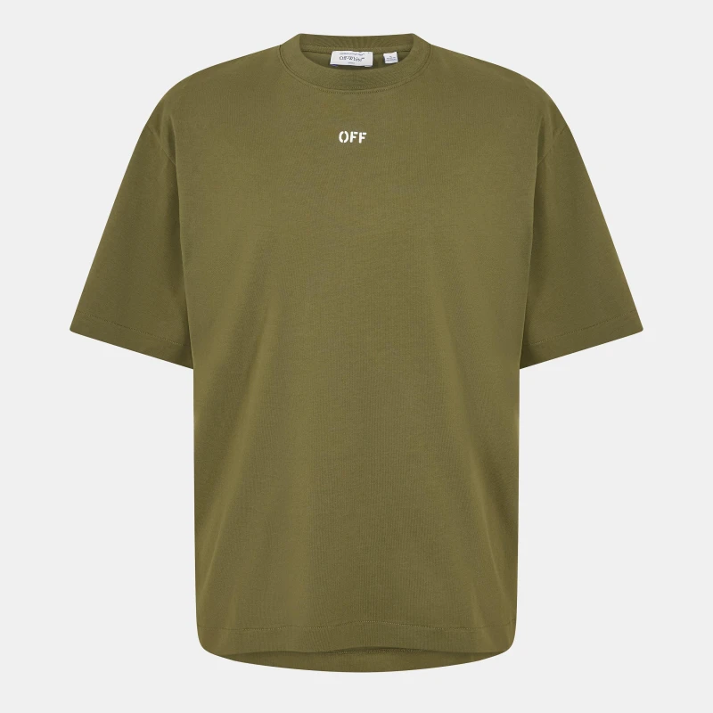 Image of Off White Mens Skate T-Shirt Moss/White male XS
