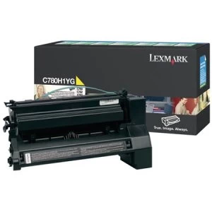 Image of Lexmark C780H2YG Yellow Laser Toner Ink Cartridge