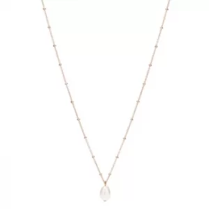 Image of Fossil Vintage Icon Rose Gold Tone synthetic Pearl Pendant