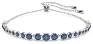 Image of Swarovski 5663394 Emily Bracelet Rhodium Plated Blue Jewellery
