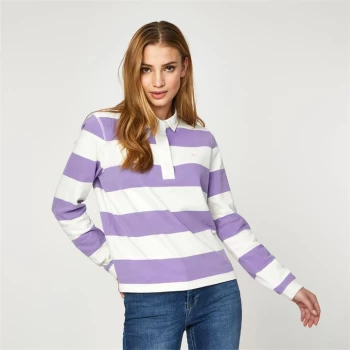 Image of Jack Wills Criggan Rugby Shirt - Purple
