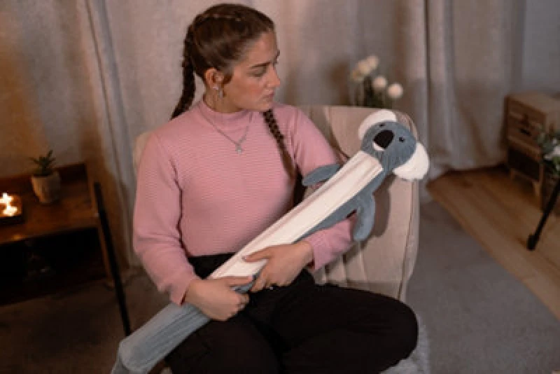 Image of 2L Long Hot Water Bottle With Cover - Koala