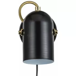 Image of Nordlux Lotus Single Spotlight Black, Brass, E14