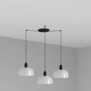 Image of Tatawin Medium 3 Light White Cluster Drop Pendant Lamp