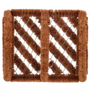 Image of Boot Scraper Mat (36cm x 33cm) (Brown) - Groundsman