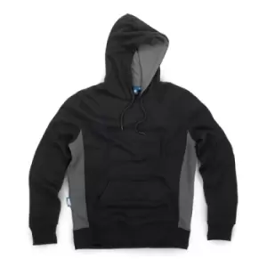 Image of Tough Grit 2-Tone Hoodie Black / Charcoal - S