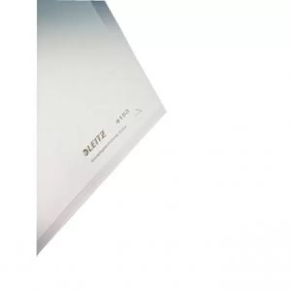 Image of Leitz Premium L-Shaped Folder, A4, 40 Sheet Capacity, Top/Right Opening, PVC, Glass Clear