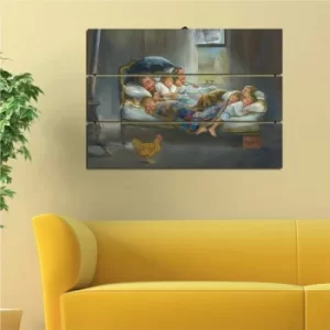 Image of PY16 Multicolor Decorative MDF Painting (3 Pieces)