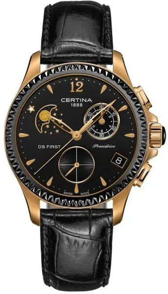 Image of Certina Watch DS First Lady Moon Phase - Black CRT-441